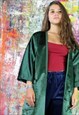 GREEN VELVET PANTS & DUSTER CO-ORDINATES