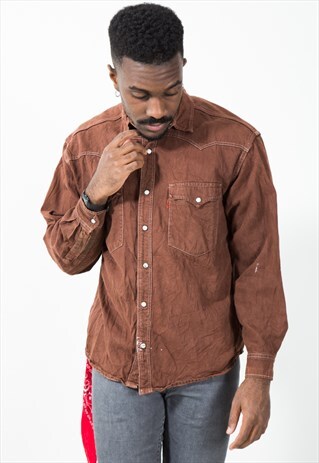 VINTAGE 80S ORIGINAL LEVI'S DENIM SHIRT / S5526