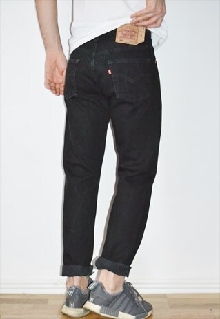 90'S LEVI'S VINTAGE STONEWASHED BLACK JEANS