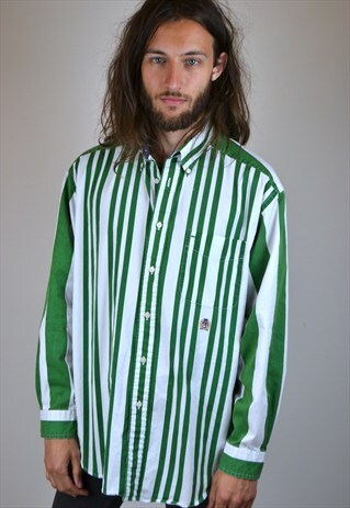 VINTAGE 90'S TOMMY HILFIGER STRIPED SHIRT