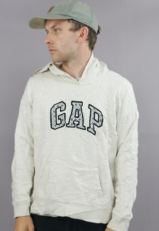 VINTAGE GAP HOODIE IN CREAM WITH LOGO