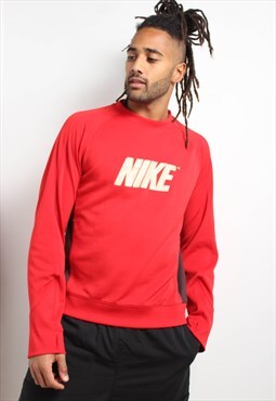 Vintage Nike Big Logo Sweatshirt Red