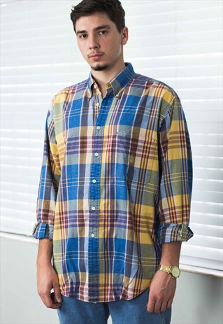 VINTAGE NAUTICA SHIRT LOGO 90S L 11.1