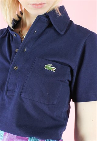 VINTAGE 90S LACOSTE POLO SHIRT DARK BLUE