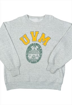 Vintage UVM Sweater Grey Medium