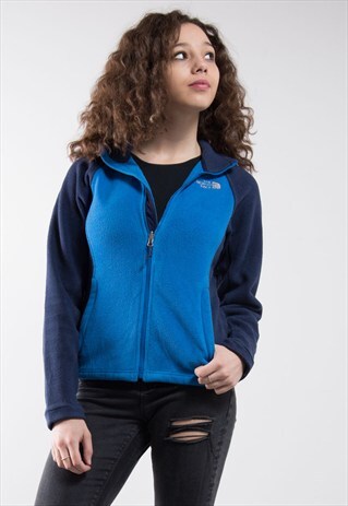 THE NORTH FACE BLUE FLEECE ZIP JACKET
