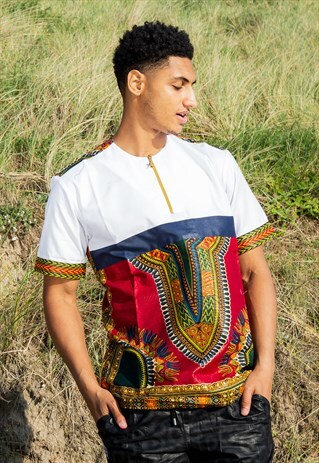 KUDANG - BURGUNDY DASHIKI - UNISEX