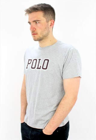 90'S RETRO GREY SPELL-OUT OVERSIZED T-SHIRT