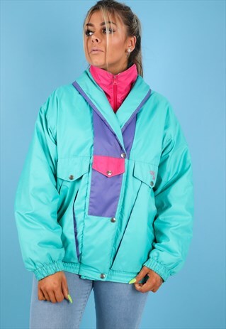 VINTAGE SKI JACKET IN MULTI NJ705