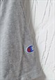 VINTAGE CHAMPION T-SHIRT CREW NECK GREY MEDIUM