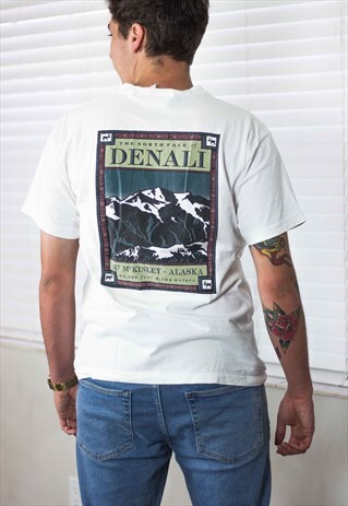 VINTAGE NORTH FACE T-SHIRT LOGO 90S L 7.2
