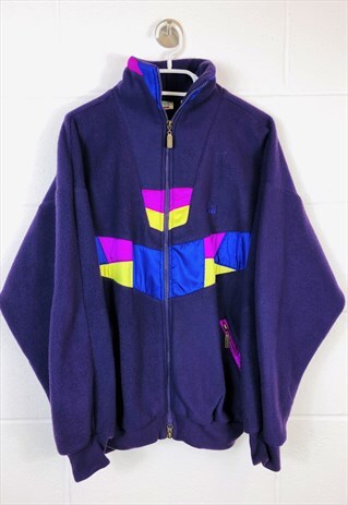 VINTAGE 90S FLEECE PURPLE WITH PATTERN