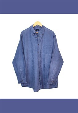 Vintage 90s Blue Sonoma Corduroy Casual Shirt