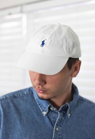 VINTAGE POLO RALPH LAUREN BASEBALL CAP HAT 90S X 2.8