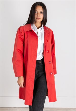 VINTAGE 80S ORIGINAL BURBERRY TRENCH COAT / S9516