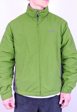 Vintage Timberland Fleece Lined Jacket in Green Medium