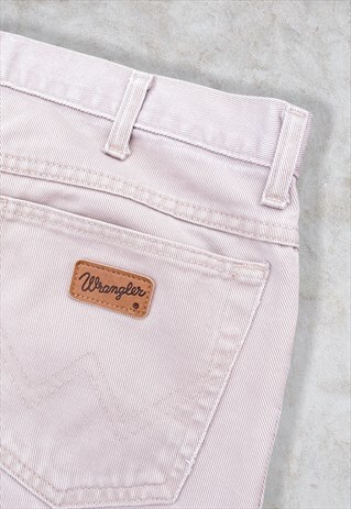 VINTAGE WRANGLER JEANS BEIGE DENIM W34 L30