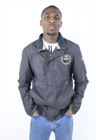 VINTAGE NAPAPIJRI NAVY BOMBER JACKET