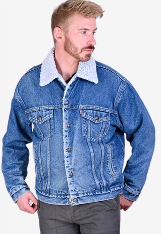 LEVI'S DENIM SHERPA JACKET