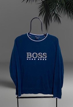 Hugo Boss Navy & Silver Sweater