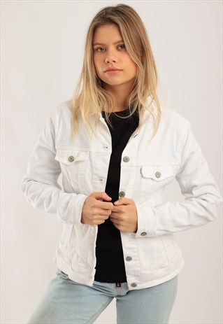 VINTAGE LEVI'S DENIM JACKET WHITE