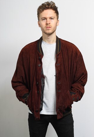 VINTAGE SUEDE BOMBER JACKET