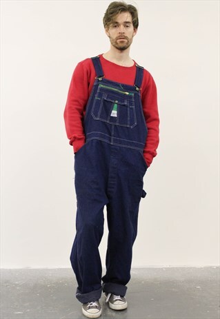 VINTAGE LIBERTY BLUE DENIM DUNGAREES