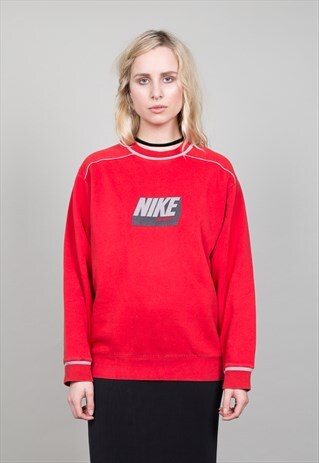 VINTAGE CLASSIC RED OVERSIZED NIKE SWEATER
