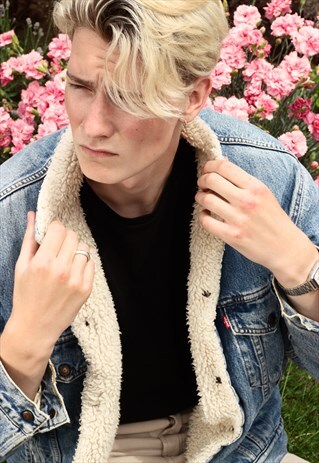 VINTAGE LEVI'S DENIM SHERPA JACKET