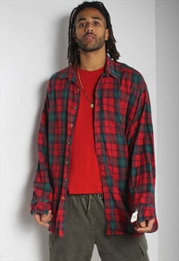 Vintage Grunge 90's Check Flannel Shirt Multi