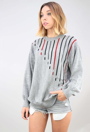 VINTAGE OVERSIZED PATTERNED JUMPER