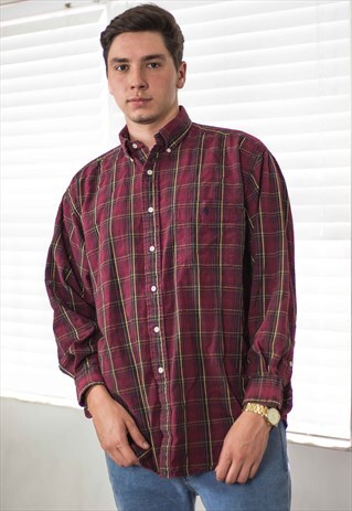VINTAGE POLO RALPH LAUREN SHIRT LOGO 90S M 9