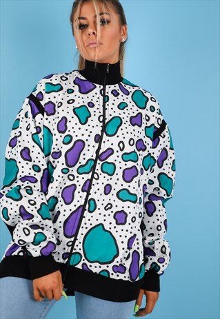 VINTAGE SHELL JACKET IN MULTI NJ648