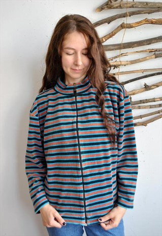 VINTAGE MULTICOLOR SPORT SUIT ZIPPER SWEATSHIRT