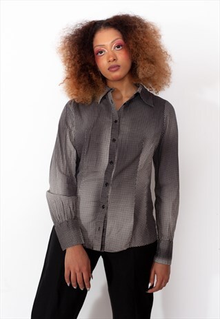 VINTAGE 90S PSYCHEDELIC PATTERN SHIRT ID:4190