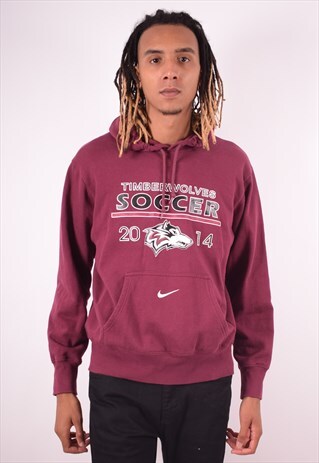 NIKE MENS VINTAGE TIMBERWOLVES SOCCER HOODIE JUMPER MEDIUM M