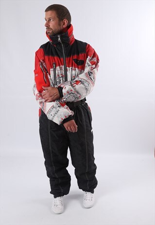 VINTAGE DOBAIS FULL SKI SUIT SNOW XXL 46" 48" (AQAB)