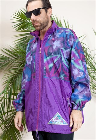 COLORFUL VINTAGE WINDBREAKER FROM THE 90S BY JEANTEX