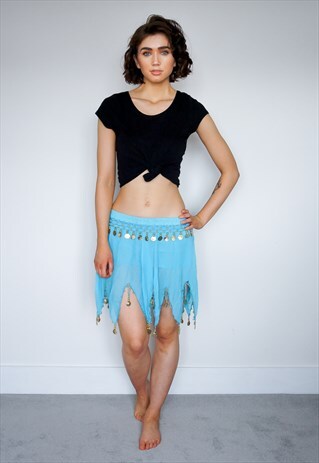 BABY BLUE TINKERBELL BEACH SKIRT