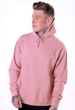Women's Premium Lounge Blank Pullover Hoody - Pastel Pink