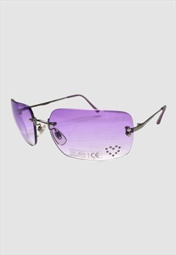Y2k Sunglasses Deadstock Vintage 2000s Rimless Diamante 90s