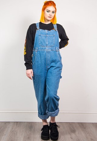 VINTAGE 90'S BLUE DENIM LONG DUNAGREES