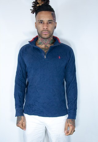 RALPH LAUREN 1/4 ZIP SWEATSHIRT