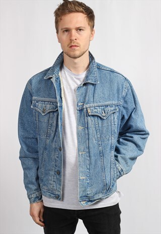 VINTAGE FLEECED LINED DENIM JACKET