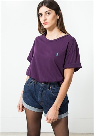 VINTAGE 90S POLO RALPH LAUREN SPORT T-SHIRT / S5417