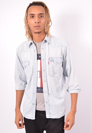 VINTAGE LEVI'S DENIM SHIRT BLUE