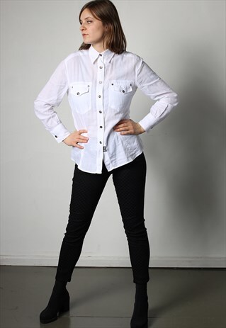 90'S VERSACE BUTTON UP SHIRT