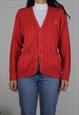 VINTAGE KAPPA CARDIGAN SWEATER W LOGO FRONT