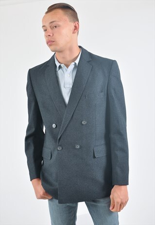 VINTAGE 90'S BLAZER JACKET IN GREY