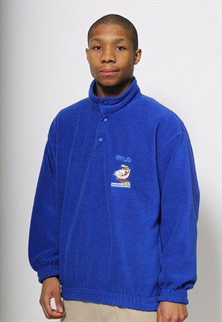 VINTAGE FILA 1/4 BUTTON MAGICLINE FLEECE